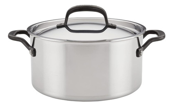 Olla De Acero Inoxidable Pulido Revestida De 5 Capas Kitchen 0
