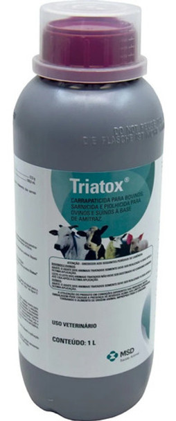 Triatox  1 Litro Carrapaticida E  Sarnicida Para Bovinos 0
