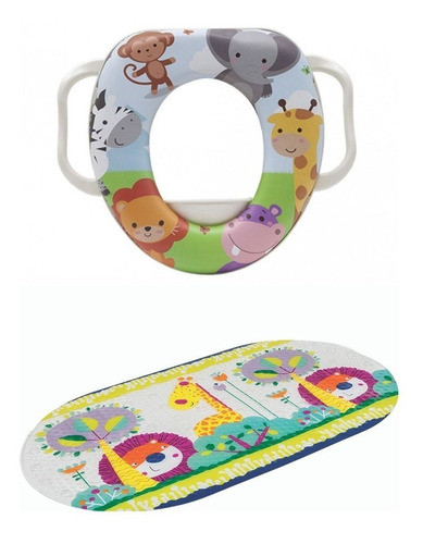 Tapete Antiderrapante Para Banho E Assento Redutor Bebe 0