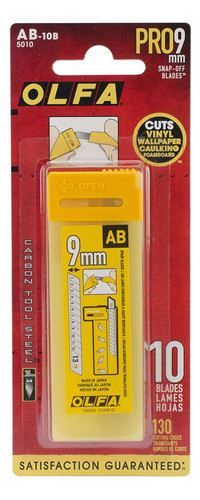 Cuchillas De Repuesto 9mm, 10 Unidades Con 130 Segmentos 0