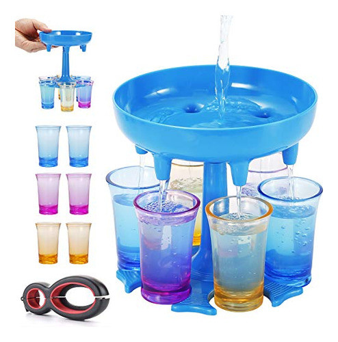 6 Maneras Dispararon Dispensador De Vidrio Y Vasos De M... 0