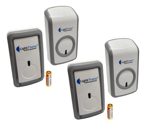 Timbre Inalambrico Enchufable Doble Interconectado 220v Ext 0