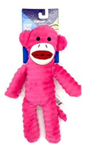 Vibrant Life Cozy Buddy Monkey Dog Toy. 0