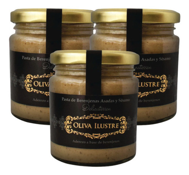 Pasta De Berenjenas Asadas Y Sesamo Oliva Ilustre X3 0 Pasta De Berenjenas Asadas Y Sesamo Oliva Ilustre X3 0