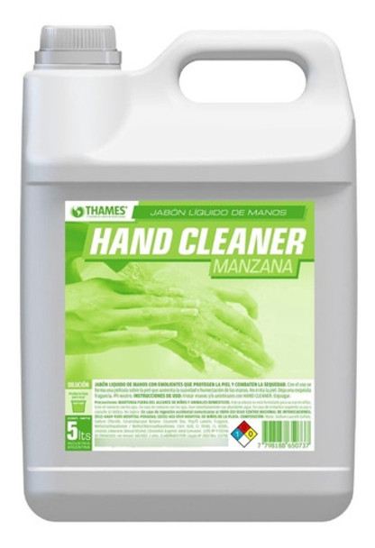 Jabón Líquido Manzana Hand Cleaner 5lts. 0 Jabón Líquido Manzana Hand Cleaner 5lts. 0
