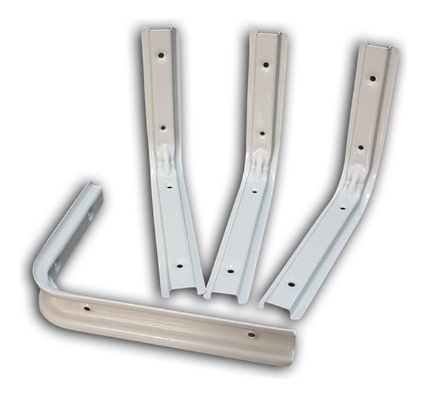 20 Soportes Estante Bracket Br Ménsulas 100x150mm Blancos 0