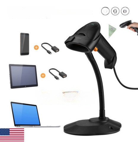 Láser De Mano Usb Automática Escanear Escáner/lector De Códi 0