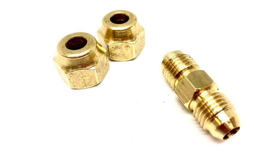 Union 5/16 Flare Bronce Tuercas Friar Refrigeracion 0