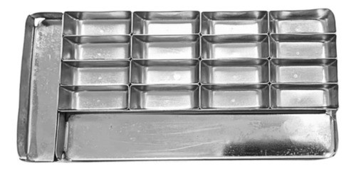 Bandeja De Acero Inox Con Divisiones Belkys Odontologia 0