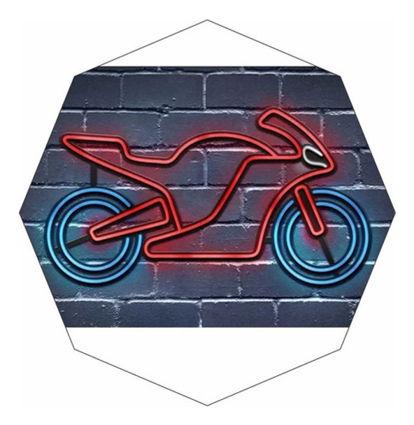 Cartel Moto En Neón Led / Luminoso / Deco 0