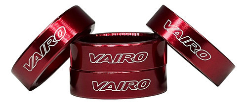 Espesores Horquilla 10mm Bicicleta Vairo Aluminio X4 Rojo 0