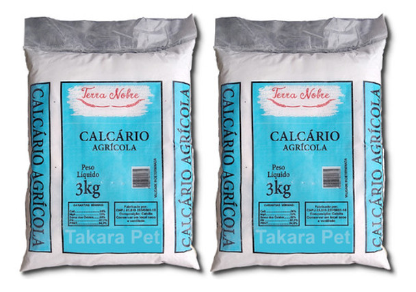 Calcário Agrícola 3kg Kit C/2 Unidades 0