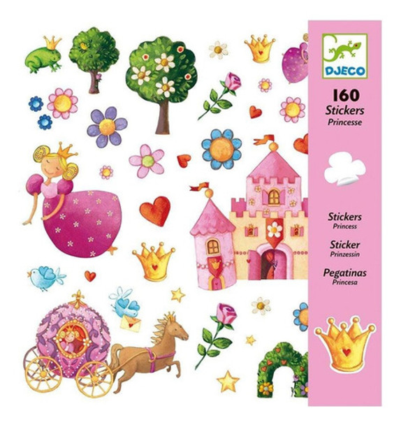 Stickers De Princesas Djeco 160 Unidades +4 Años 0