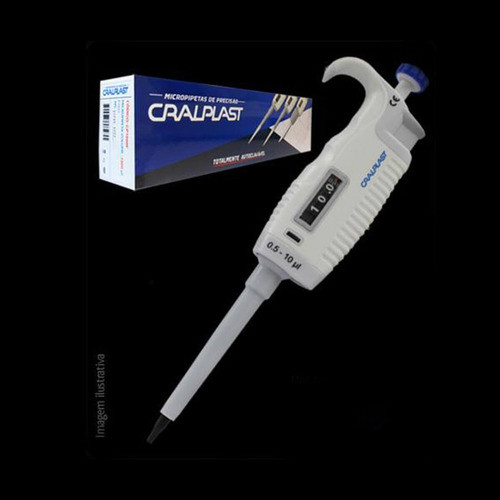 Micropipeta Volume Variável Autoclavável Cralplast 0,5-10ul 0