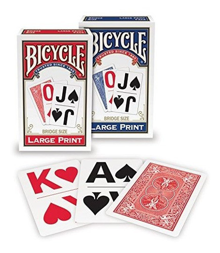 Bicycle Large Print Playing Cards 0