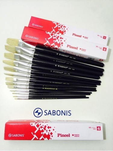 Pincel Chato Nº 12 X 12 Sabonis 0