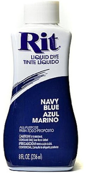 Rit Dyes Navy Blue Liquid 8 Oz. Botella [paquete De 4 ] 0