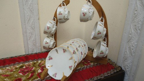 Tazas Pocillos Cafe Antiguas Bavaria Diseño Rococo Vealo 0
