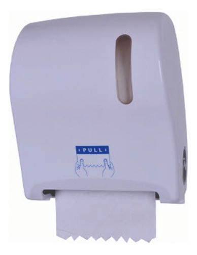Dispensador Plástico Toalla De Papel Rollo Auto-corte Blanco 0