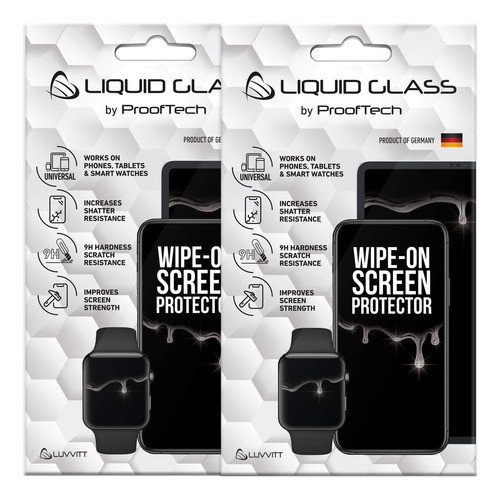 Paquete 2 Protectores Pantalla Vidrio Líquido Todos Tabletas 0