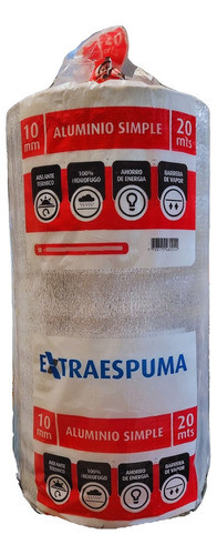 Aislante Térmico Techo De Chapa Espuma Simple Aluminio 10mm 0