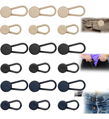 Extensores De Botones Para Pantalones (18u.) 3 Colores 0