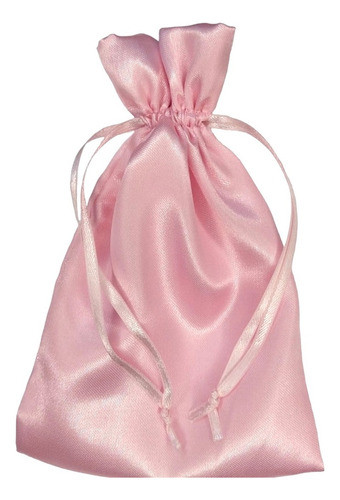10 Sacos De Cetim 14x18cm Rosa Saquinhos Para Joias Atacado 0