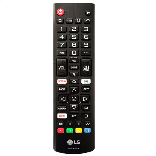 Controle LG Akb75675304 75um7510psb.awz Tv LG Original 0