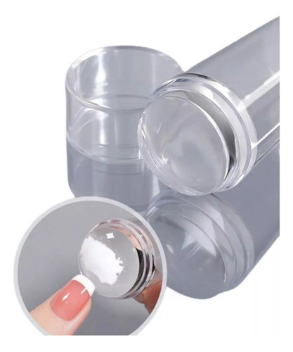 Kit Estampador Raspador  De Unhas Stilet Silicone Born Nail 0