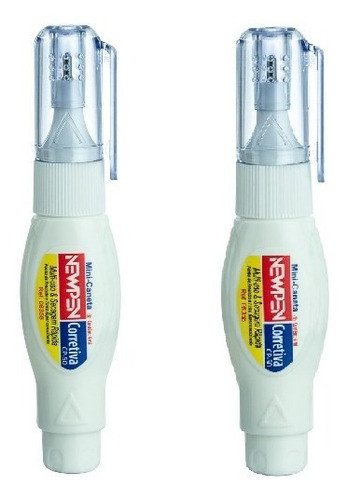 Kit 2 Mini Caneta Corretiva Branquinho Newpen 4ml 0