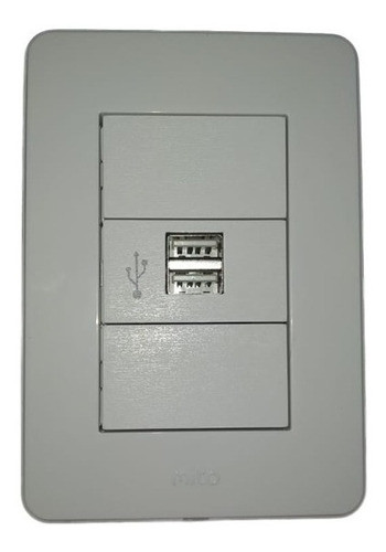 Llave De Luz Jeluz Verona Mito Modulo Usb Doble 2a Armada 0
