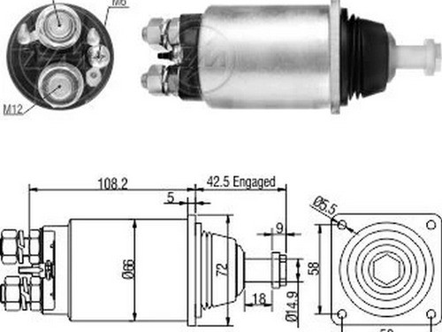 Solenoide O Automatico De Arranque Zm 831 0