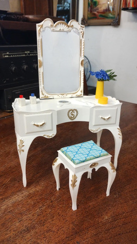 Antiguo Set De Tocador Completo Muñeca Sindy Pedigree C/caja 0