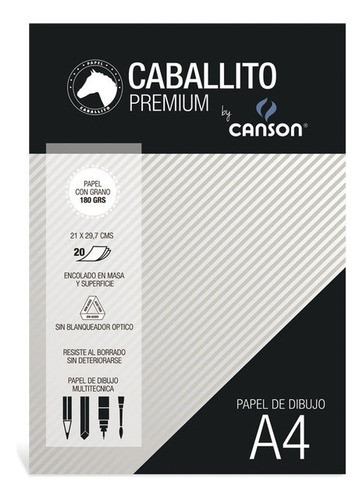 Block Dibujo Canson Caballito A4 180gr. Serviciopapelero 0