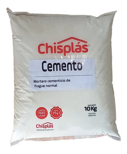 Cemento Blanco 10kg Chisplas // Casa Scalise // Ramos Mejía 0