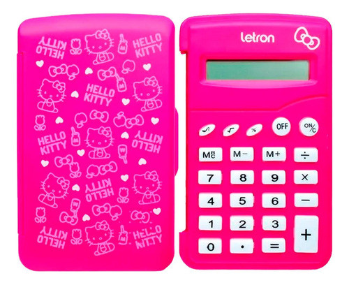 Calculadora De Mesa Portátil Hello Kitty Escritório Escolar 0
