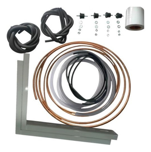 Kit Instalacion Basico Split 1/4 Y 3/8 X 3 Mt C/mensula 42 0