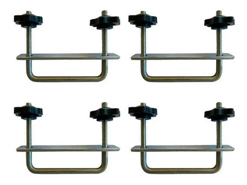 Kit Fijacion X4 Portaequipajes Sistema En U P/ Valijas 0
