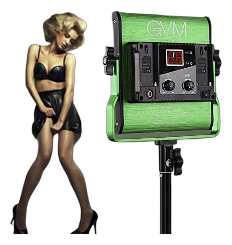 Gvm Dimmable Bicolor Led Video Panel De Luz Variable 2300k ~ 0