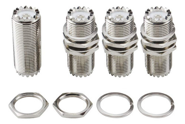So-239 - Adaptador Hembra Uhf A Hembra Uhf Para Montaje En P 0