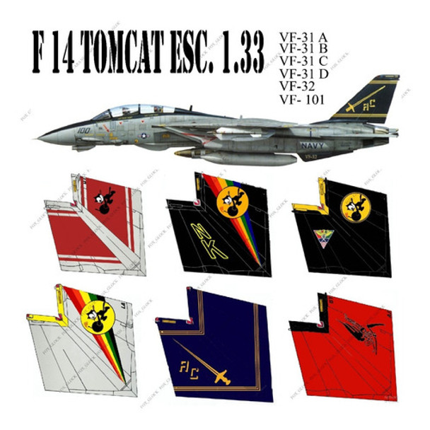 F 14 Tomcat Escala 1.33 Papercraft Combo 0