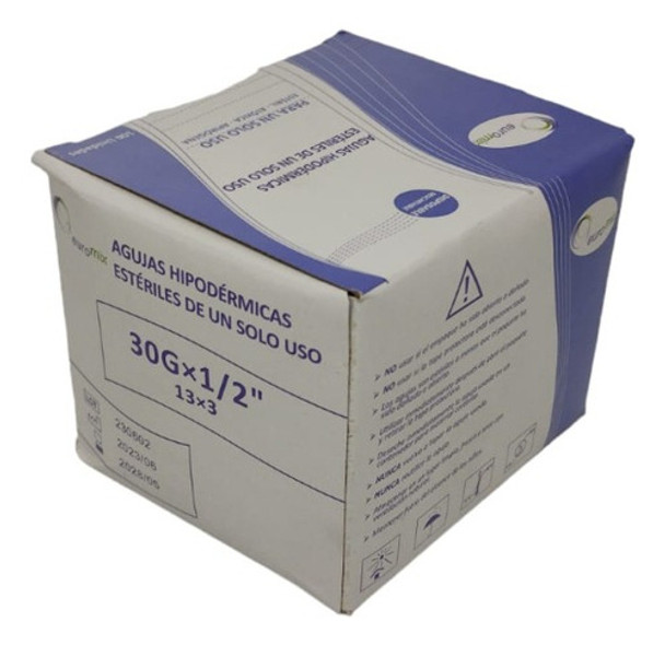 Aguja 30g X 1/2 Mesoterapia X100 Unidades Marca Euromix 0 Aguja 30g X 1/2 Mesoterapia X100 Unidades Marca Euromix 0
