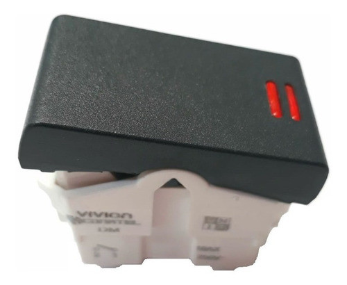 Modulo Llave De Luz Unipolar Duomo Grafito X 2 Uni 0
