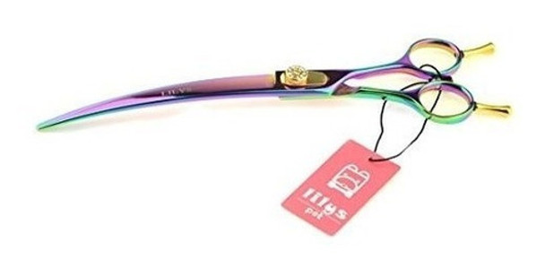 Tijera Profesional Para Peluqueria Canina Lilys Pet Rainbow 0