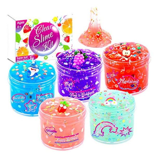 Kit De Slime Transparente, Paquete De 5 Unidades, 0