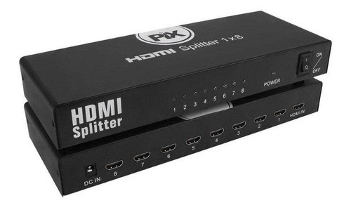 Splitter Pix Hdmi Vídeo 1x8 0