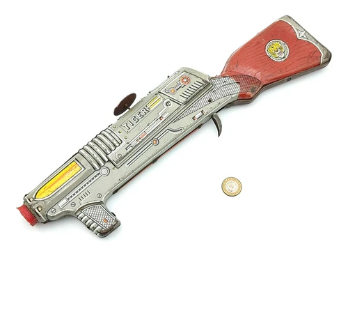 Arma Rifle Ametralladora Chapa Lata Tiger - Juguete 0