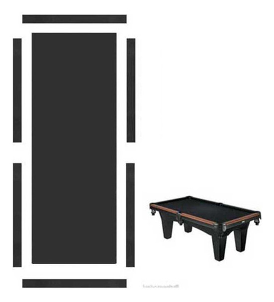 Pano Preto P Mesa De Bilhar  Até 2,30x1,30 - Pedra E Tabelas 0