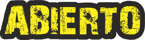 Cartel Led Luminoso Abierto Directo  220v Amarillo Oferta 0