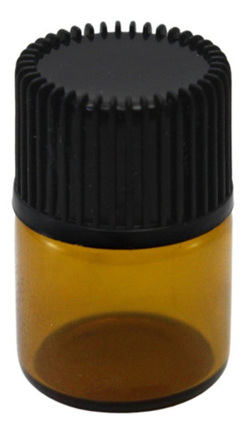 Fr Âmbar 1ml Gotejador Com Tampa Preta 0